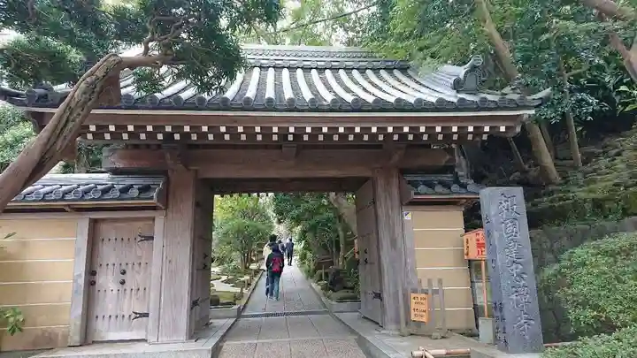 報国寺の山門・神門