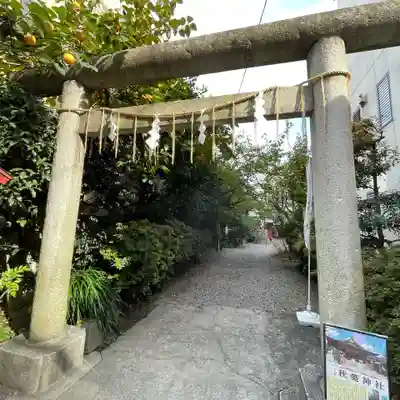 秋葉神社の鳥居