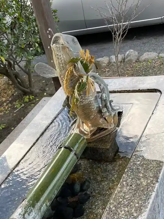荒生田神社の手水舎