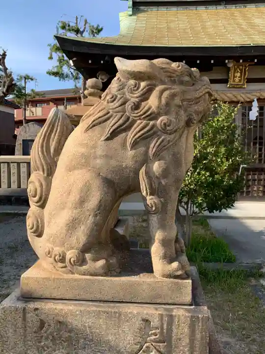 穂蓼八幡神社の狛犬