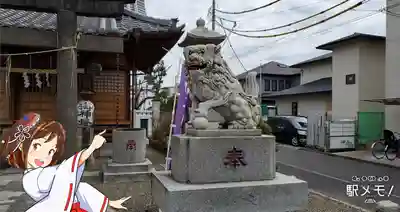 長門鎮守八幡神社の狛犬