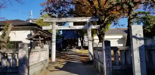 稲荷神社の鳥居