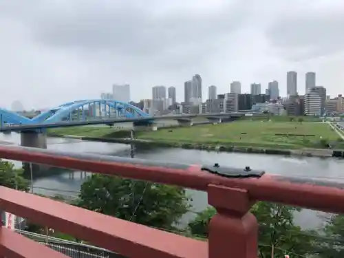 多摩川浅間神社の景色