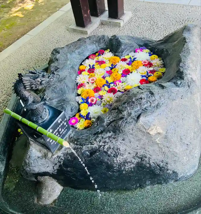 月寒神社の手水舎