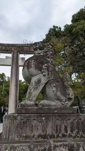 武田神社の狛犬