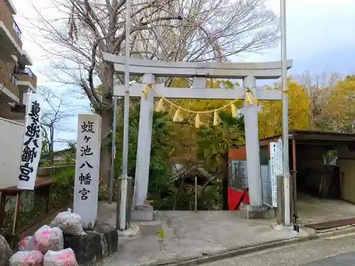 蝮ヶ池八幡宮の鳥居