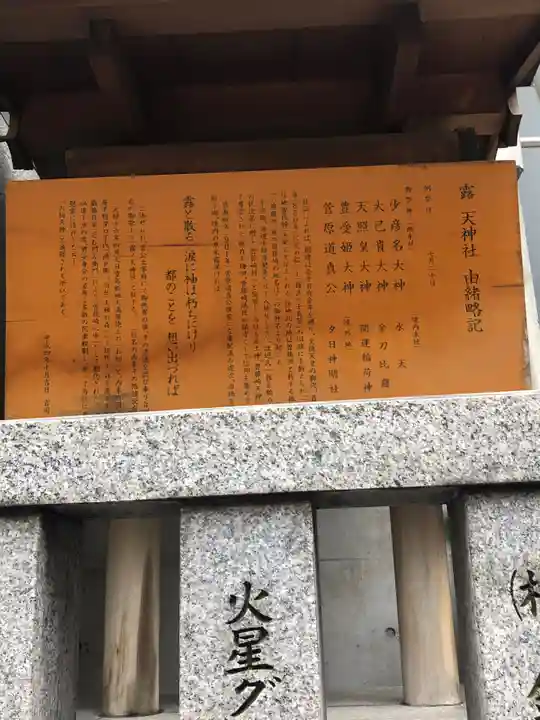 露天神社(お初天神)の歴史