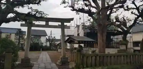 上一色天祖神社の鳥居