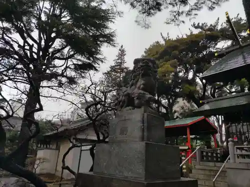 用賀神社の狛犬