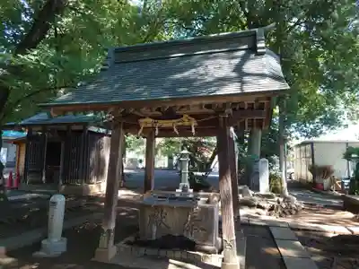 西堀氷川神社の手水舎