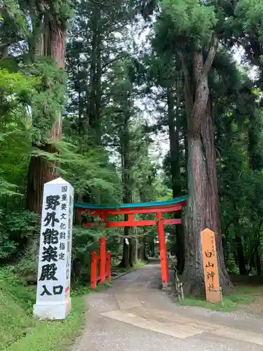 白山神社の鳥居