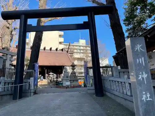 高円寺氷川神社の鳥居