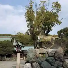 真清田神社の狛犬