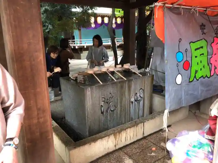 渋谷氷川神社の手水舎