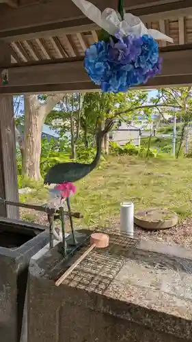 釧路一之宮 厳島神社の手水舎