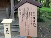 黒太夫社(出雲大神宮境外摂社)の{uncategorized: "未分類", other: "その他", undefined: "問題あり", building: "その他建物", grave: "お墓", sacred_gate: "鳥居", guardian: "狛犬", statue: "像", buddha: "仏像", history: "歴史", nature: "自然", garden: "庭園", animal: "動物", pagoda: "塔", temizu: "手水舎", mountain_gate: "山門・神門", sanctuary: "本殿・本堂", subordinate: "末社・摂社", art: "芸術", scenery: "景色", jizo: "地蔵", ema: "絵馬", goshuin: "御朱印", omikuji: "おみくじ", items: "授与品その他", amulet: "お守り", goshuincho: "御朱印帳", eats: "食事", festival: "お祭り", votive_dance: "神楽", shichigosan: "七五三参", wedding: "結婚式", experience: "体験その他", initially: "初詣", around: "周辺", anti_infection: "感染症対策"}