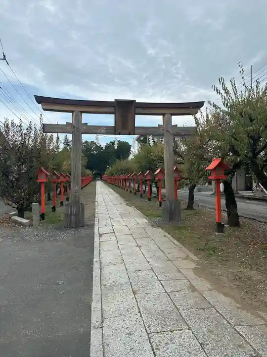 朝日森天満宮の鳥居