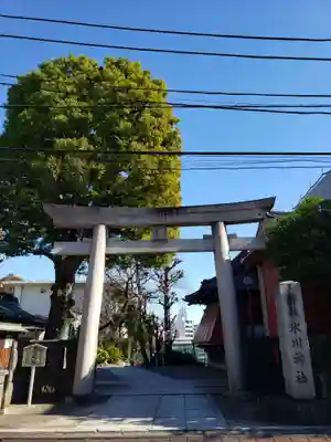 麻布氷川神社の鳥居