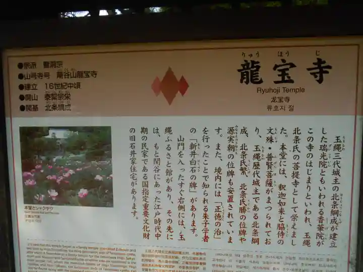 龍寳寺(龍宝寺)の歴史