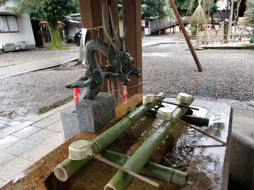 安江八幡宮（金沢水天宮）の手水舎