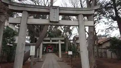 自由が丘熊野神社の鳥居