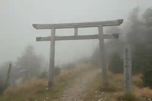 弥山神社（天河大辨財天社奥宮）の鳥居