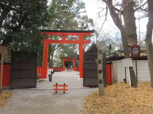 河合神社（鴨川合坐小社宅神社）の鳥居