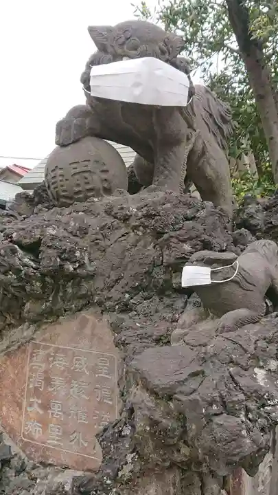 お三の宮日枝神社の狛犬