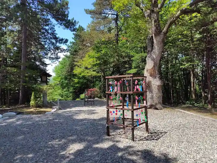 上川神社の庭園