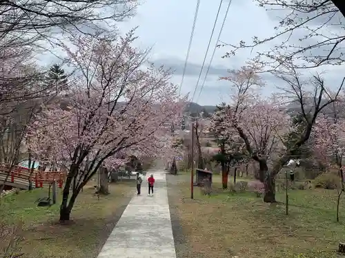 新得神社の景色