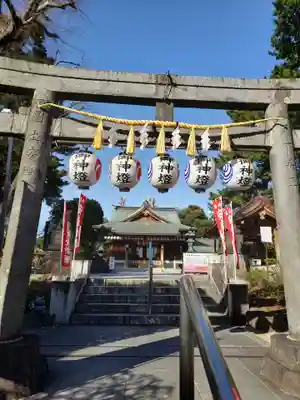 中野沼袋氷川神社の鳥居