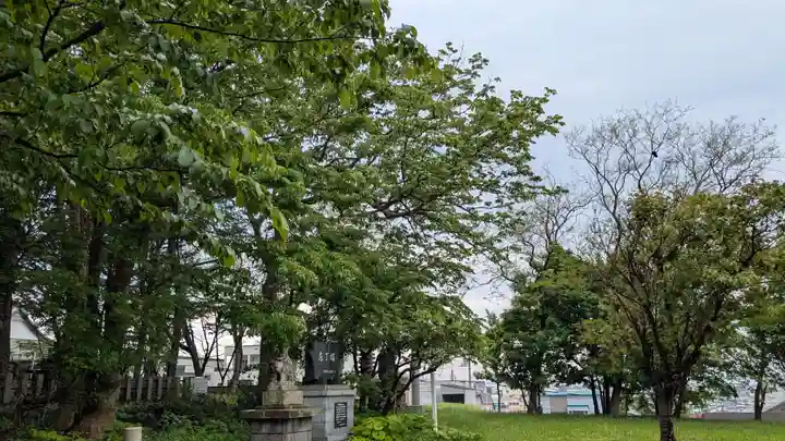 留萌神社の自然