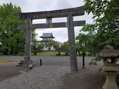 松前神社の景色