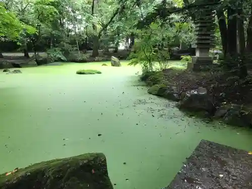 帯廣神社の庭園