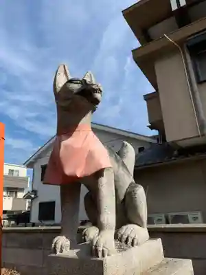 難波熊野神社の狛犬