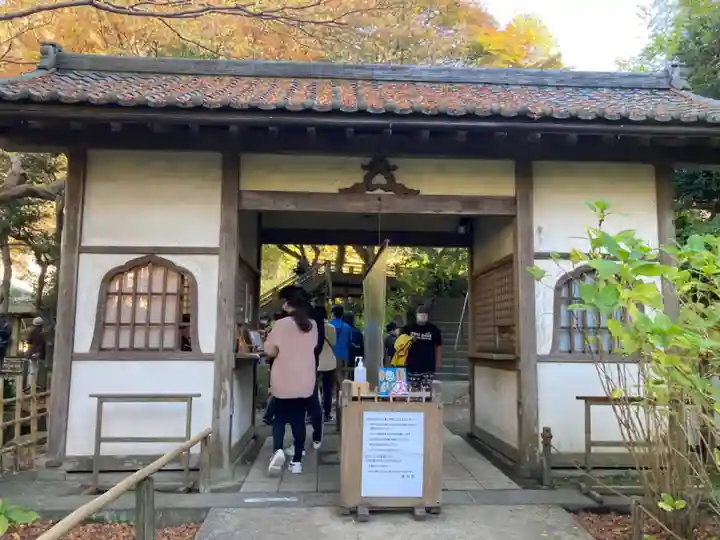 明月院の山門・神門