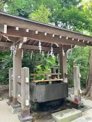 白旗神社の手水舎
