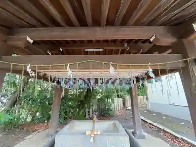 豊山八幡神社の手水舎