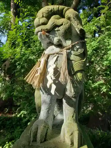 中川熊野神社の狛犬