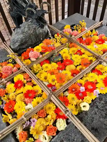 厚別神社の手水