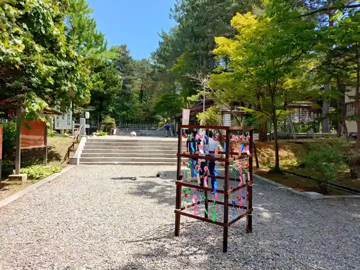 上川神社の庭園