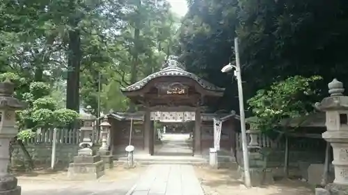 朝日森天満宮の山門・神門