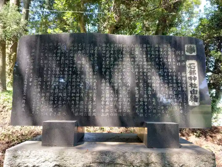 石部神社の{uncategorized: "未分類", other: "その他", undefined: "問題あり", building: "その他建物", grave: "お墓", sacred_gate: "鳥居", guardian: "狛犬", statue: "像", buddha: "仏像", history: "歴史", nature: "自然", garden: "庭園", animal: "動物", pagoda: "塔", temizu: "手水舎", mountain_gate: "山門・神門", sanctuary: "本殿・本堂", subordinate: "末社・摂社", art: "芸術", scenery: "景色", jizo: "地蔵", ema: "絵馬", goshuin: "御朱印", omikuji: "おみくじ", items: "授与品その他", amulet: "お守り", goshuincho: "御朱印帳", eats: "食事", festival: "お祭り", votive_dance: "神楽", shichigosan: "七五三参", wedding: "結婚式", experience: "体験その他", initially: "初詣", around: "周辺", anti_infection: "感染症対策"}