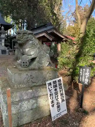 黒田原神社の狛犬