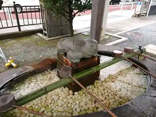 白旗神社の手水舎