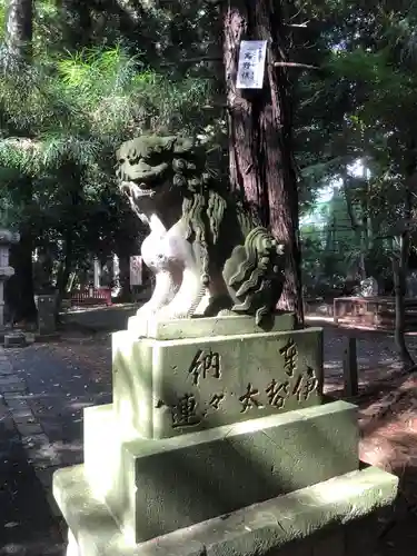 岩槻久伊豆神社の狛犬