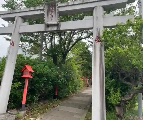 平出雷電神社の鳥居