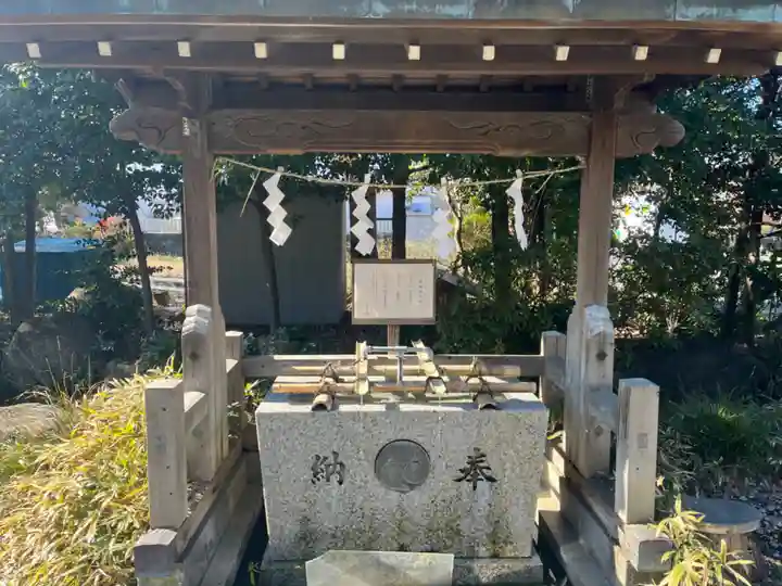 立川熊野神社の手水舎