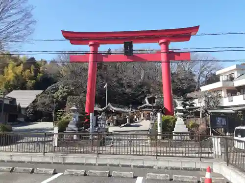 武州柿生琴平神社の鳥居