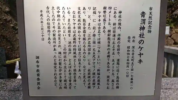 青渭神社の歴史